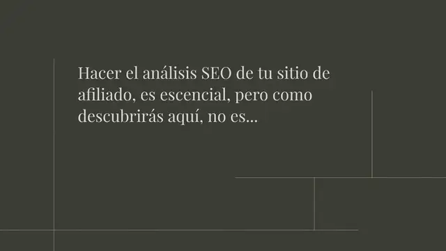 Video thumbnail for Análisis SEO