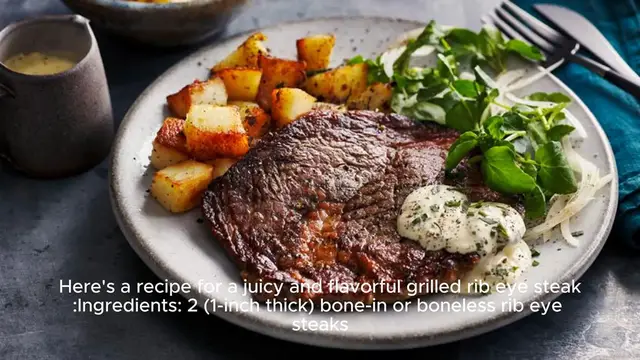 Video thumbnail for rib eye steak recipe