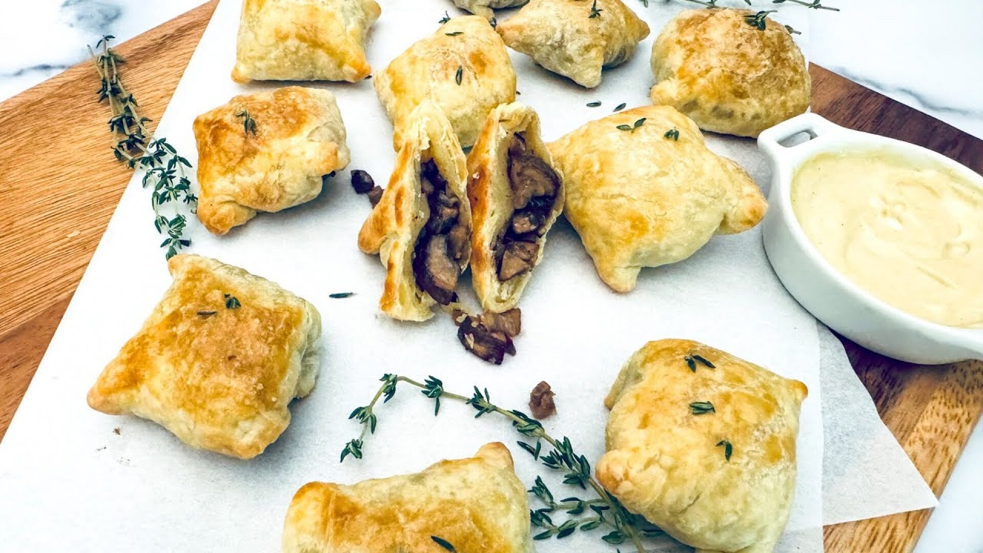 Video thumbnail for Mini Mushroom Wellington Bites Recipe