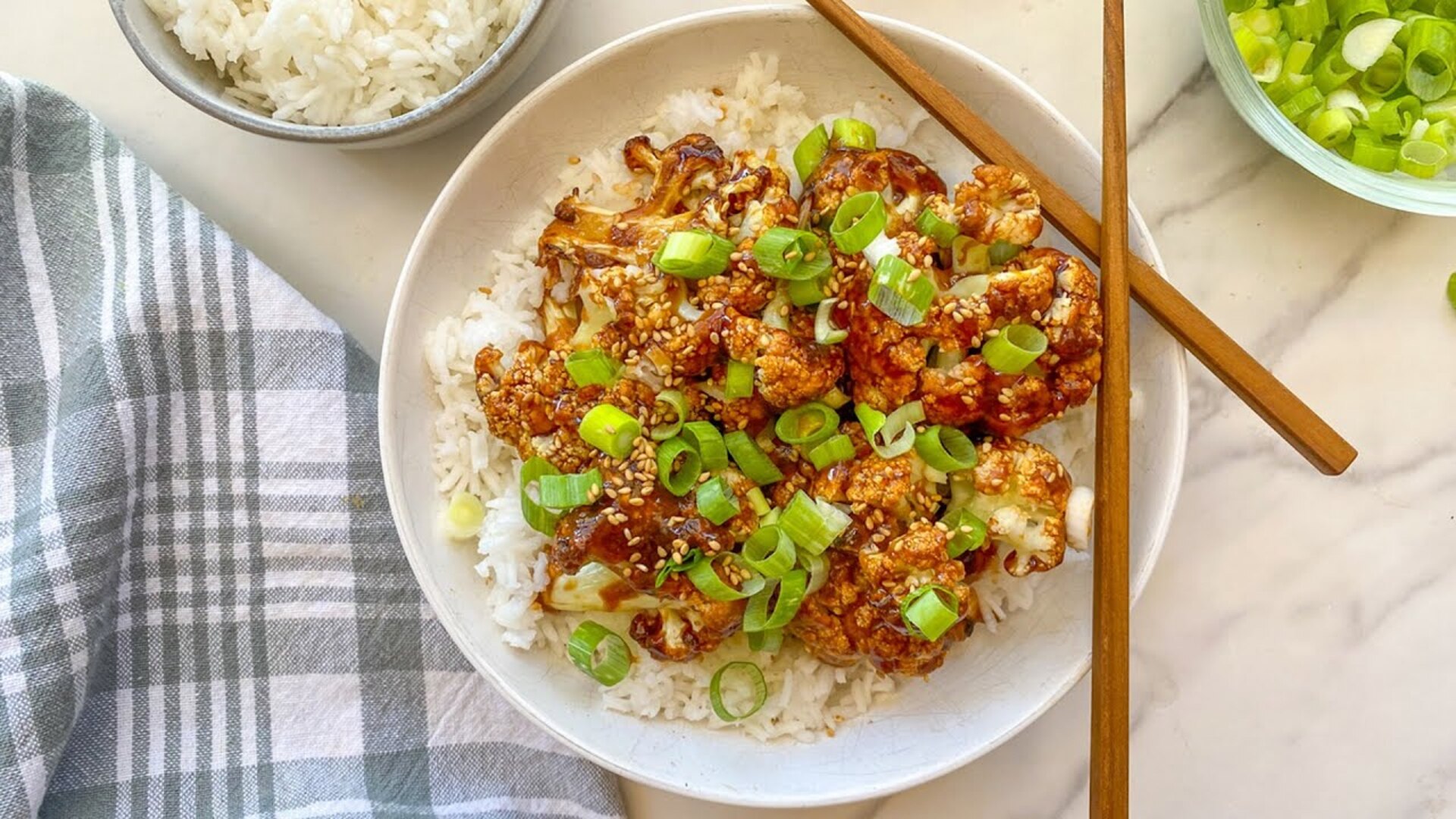 Video thumbnail for General Tso's Cauliflower Recipe