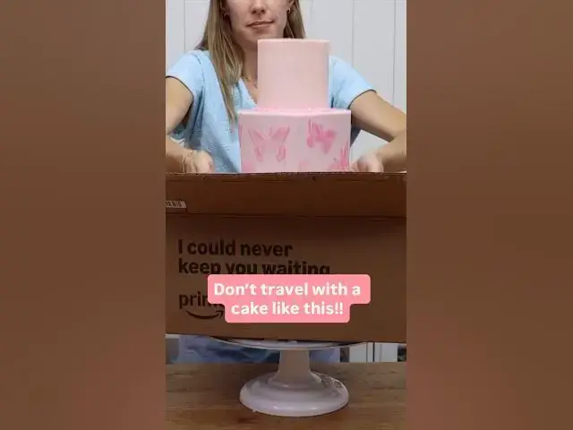 Video thumbnail for Your cake deserves a better ride 😅 #cakedecorating #cake #cakes