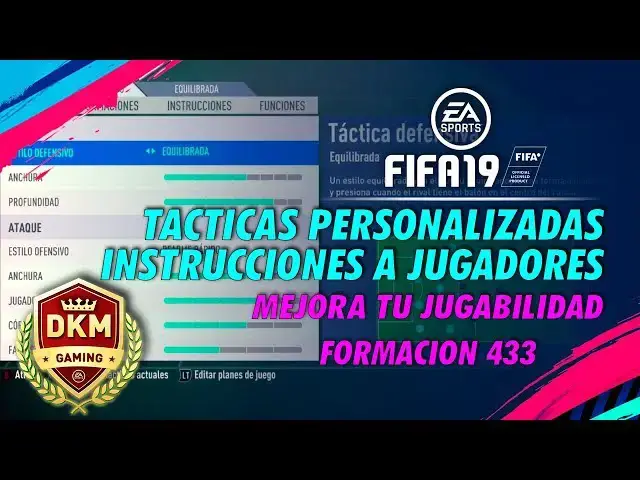 Video thumbnail for FIFA 19 ULTIMATE TEAM : TACTICAS PERSONALIZADAS E INSTRUCCIONES DE JUGADORES 👍