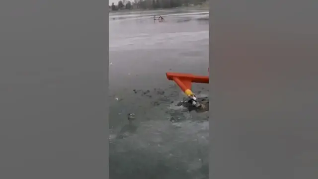 Video thumbnail for Ice fishing Down in a hole 4 #fishingfails #fishing #fails