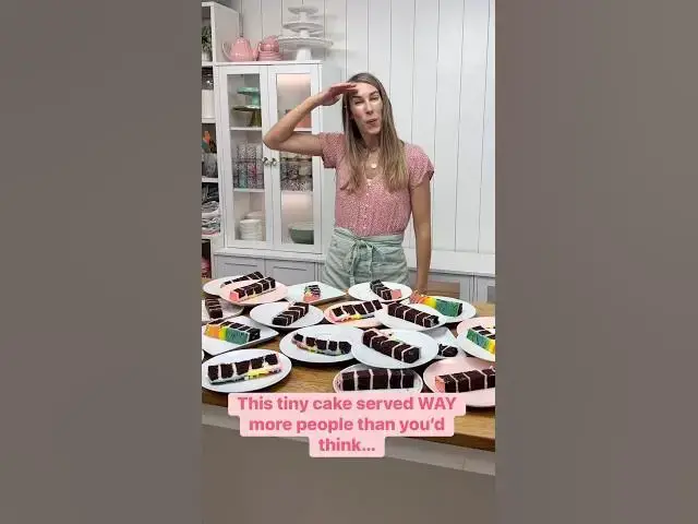 Video thumbnail for The biggest myth about tall cakes? They’re difficult to serve. False! Here's the method I use #cake