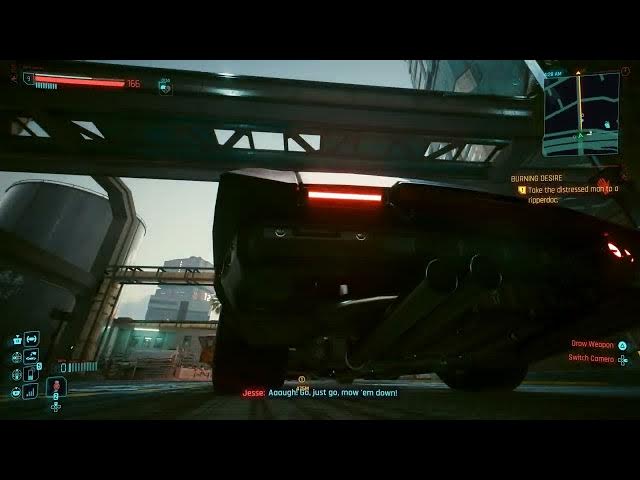 Video thumbnail for Cyberpunk 2077 - Burning Desire: Take The Distressed Man (Jesse) To The Ripperdoc | PS5 Pro