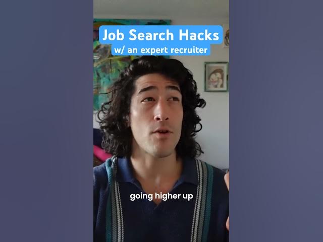 Video thumbnail for Job Search Hacks from a Tech Recruiter!