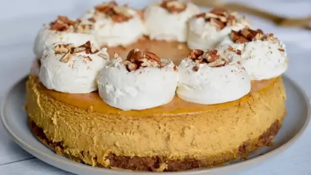 Video thumbnail for The Pumpkin Cheesecake Recipe Everyone Will Ask For