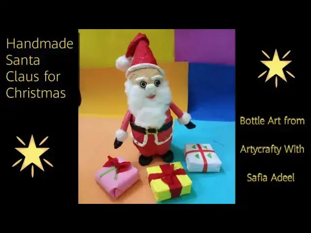 Video thumbnail for DIY: Make Santa Claus at home/ Easiest Newspaper Craft for Christmas 2021