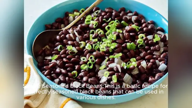 Video thumbnail for black bean recipe