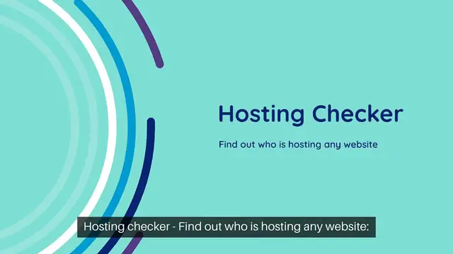 'Video thumbnail for Hosting Checker - Find Out Who is Hosting Any Website'