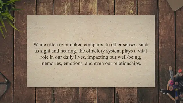 Video thumbnail for The wonders of the human olfactory system