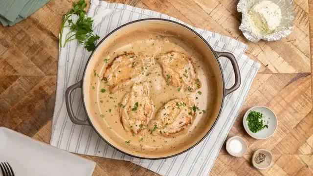'Video thumbnail for Make These Smothered Pork Chops Recipe With Just 3 Ingredients'
