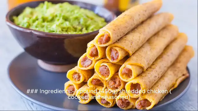 Video thumbnail for taquitos recipe