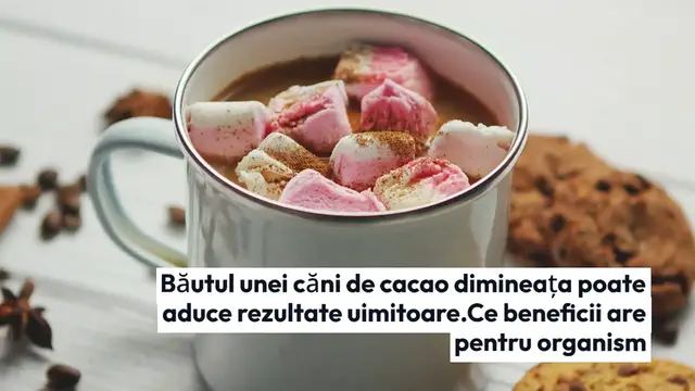 Video thumbnail for Băutul unei căni de cacao dimineața poate aduce rezultate uimitoare. Ce beneficii are pentru organism