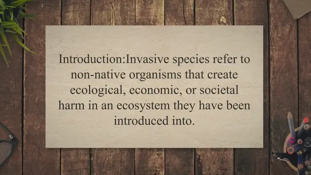 Video thumbnail for Invasive species and their impact on native ecosystems