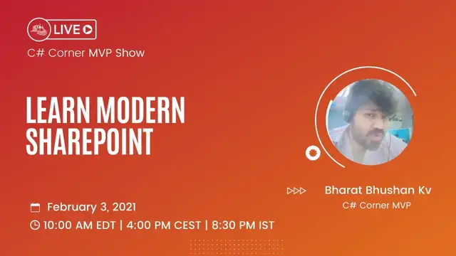 Video thumbnail for Learn Modern SharePoint - MVP Show ft. Bharat Bhushan