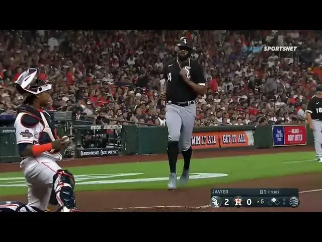 'Video thumbnail for Yoan Moncada BELTS a RBI Ground-Rule Double, Scoring Eloy Jimenez! | Chicago White Sox | 3/31/2023'