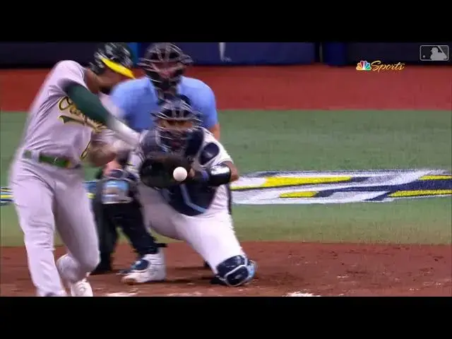 'Video thumbnail for Jace Peterson BELTS a RBI Single, Scoring Seth Brown! | Oakland Athletics | 4/7/2023'