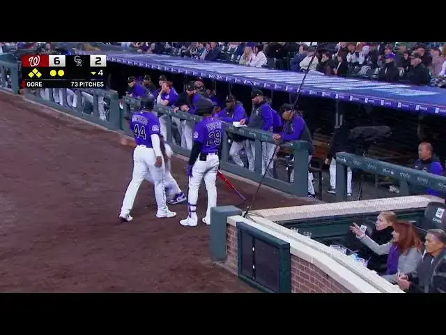 'Video thumbnail for Yonathan Daza BELTS a RBI Single, Scoring Elehuris Montero! | Colorado Rockies | 4/7/2023'