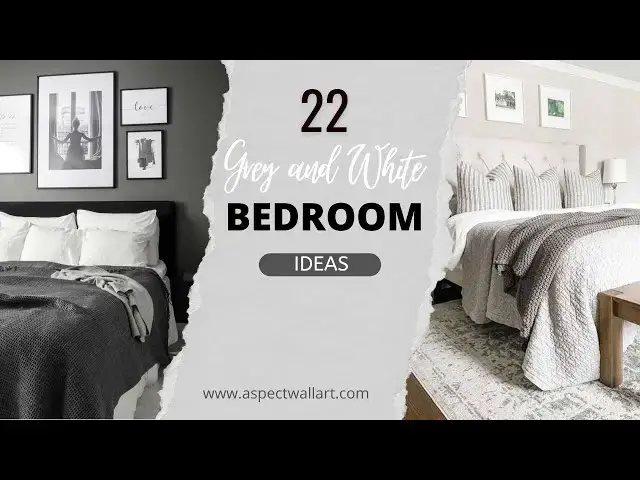 'Video thumbnail for 6 Grey and White Bedroom Ideas for the Modern Home'
