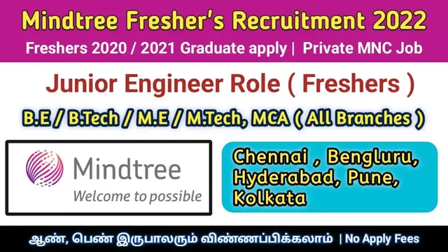 Video thumbnail for Mindtree Off Campus Drive | Freshers MNC Jobs | Junior Engineer | any engineering Degree | Apply Now