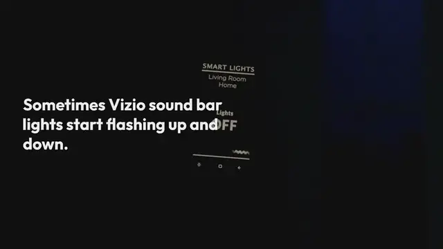 Video thumbnail for Vizio Sound Bar Lights Flashing Up and Down Solved
