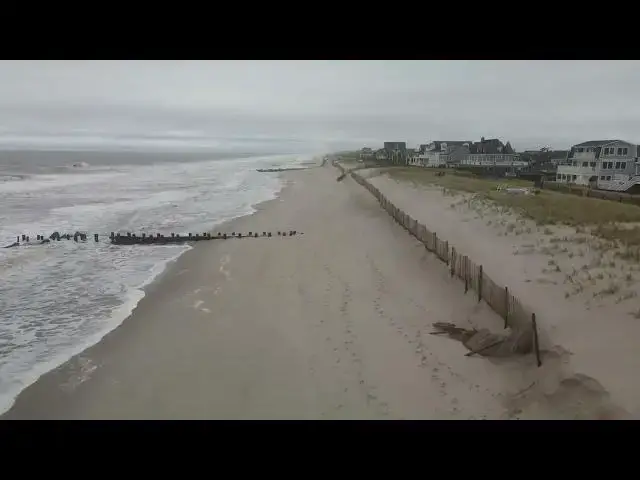 Video thumbnail for Aerial Views of Bay Head's Beaches After Ian