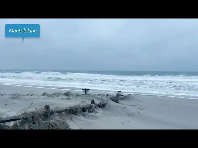 Video thumbnail for Bay Head and Mantoloking Beaches During and After the Remnants of Hurricane Ian