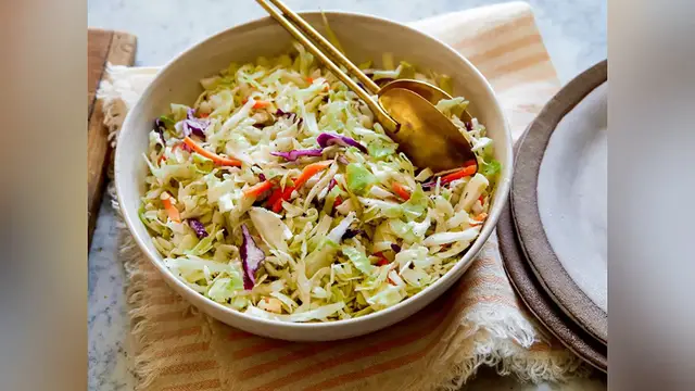Video thumbnail for coleslaw recipe vinegar