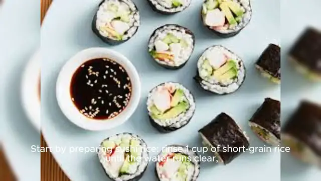 Video thumbnail for Sushi Rolls Recipe