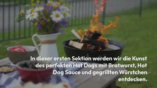 Video thumbnail for Perfekte Hot Dogs mit Bratwurst, Sauce & Mehr