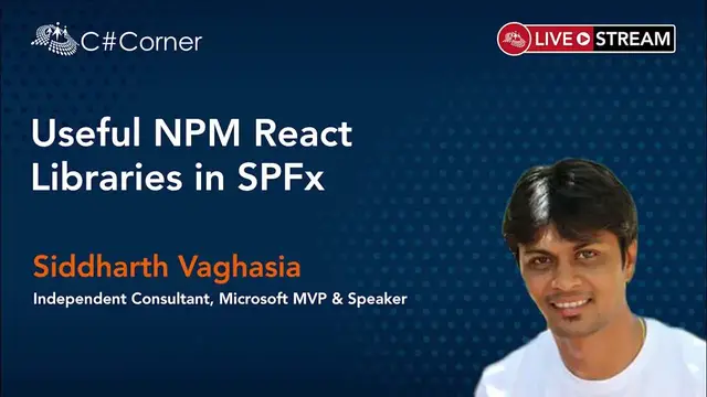 'Video thumbnail for Useful NPM React Libraries in SPFx || React Virtual Conference 2021'
