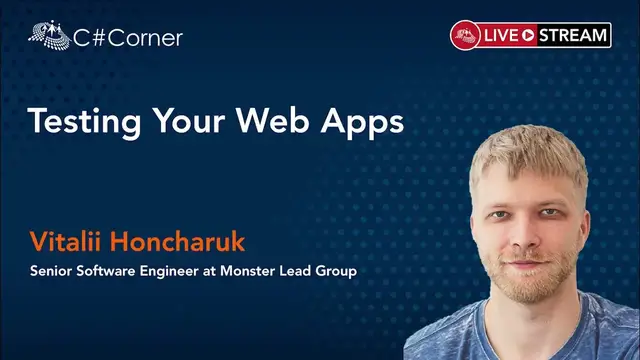 Video thumbnail for Testing Your Web Apps || Code Quality & Performance Virtual Conference