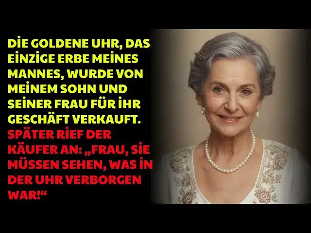 Video thumbnail for Sie verkauften die Uhr meines Mannes für das Geschäft meiner Schwiegertochter