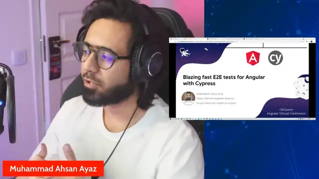 'Video thumbnail for Blazing fast E2E tests for Angular Apps with Cypress || Angular Virtual Conference 2021'