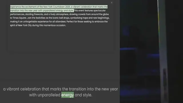 Video thumbnail for Experience the excitement of the New York Countdown 2025, a vibrant celebration that marks the transition into the new year with unparalleled energy and style. This event features spectacular performances, dazzling fireworks, and a lively