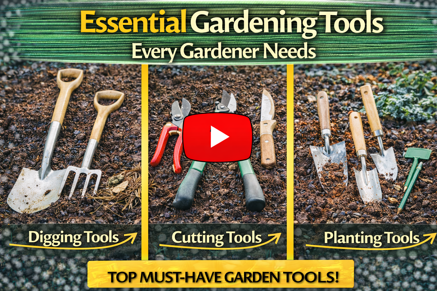 Video thumbnail for Essential Gardening Tools Every Gardener Needs