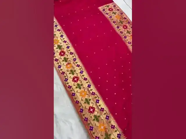 Video thumbnail for Brocade Paithani Saree #paithani #saree #indianhandlooms #purehandlooms