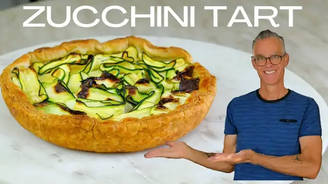 'Video thumbnail for How to Cook a Zucchini Tart | And it's Vegan!'