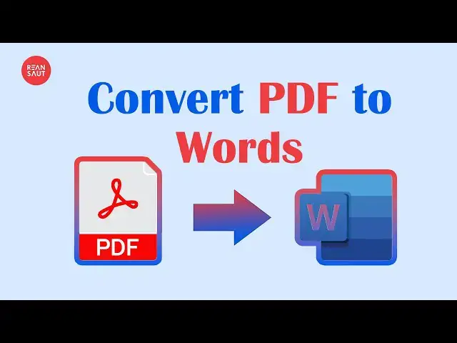 Video thumbnail for How to convert PDF to Words