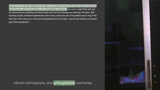 Video thumbnail for Experience the ultimate celebration with Nye Live, the premier event that brings together electrifying performances, vibrant atmosphere, and unforgettable memories. Join us for a night filled with top-tier entertainment, featuring renowne