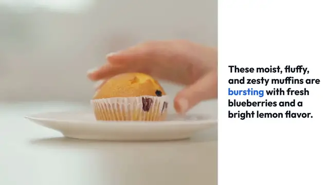 'Video thumbnail for Easy Homemade Lemon Blueberry Muffins'
