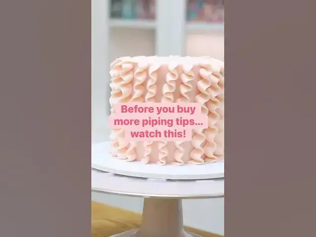 Video thumbnail for You probably don’t need to buy another piping tip… a petal tip can make these 5 cake designs! #cake