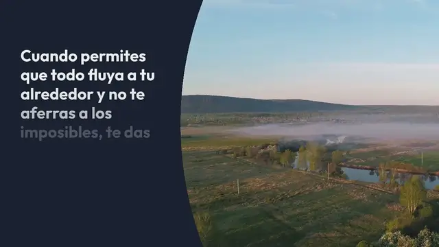 Video thumbnail for Solo por hoy, deja que todo fluya y nada influya