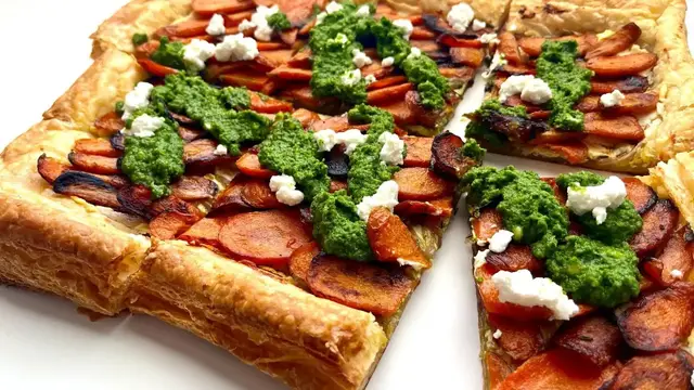 Video thumbnail for Carrot And Goat Cheese Tart Recipe