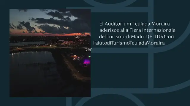 Video thumbnail for Auditori Teulada Moraira si presenta al FITUR come il grande spazio culturale di riferimento della regione: