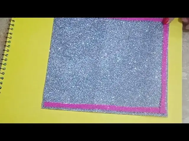 Video thumbnail for cute hand made glitery fomic sheet envelope simple and easy envelope