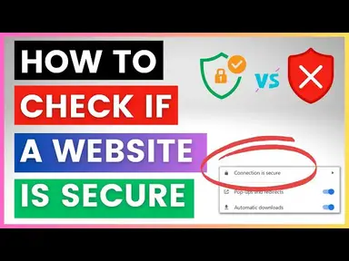 'Video thumbnail for Learn How To Check If A Website Is Safe?'