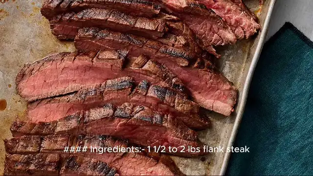 Video thumbnail for flank steak recipe