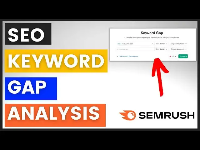 Video thumbnail for How To Do A Keyword Gap Analysis? (Using Semrush)